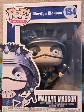 Funko Pop! Marilyn Manson Vinyl Figure - Black, Gray, Silver #154